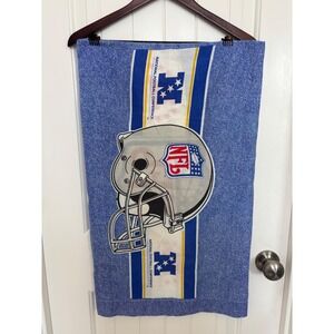 Vintage 1995 NFL Pillowcase Standard Size NFC‎ AFC Blue